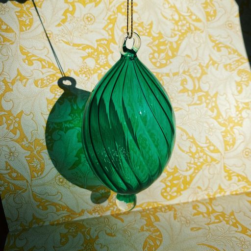 Pendel i glas - Green Twirl