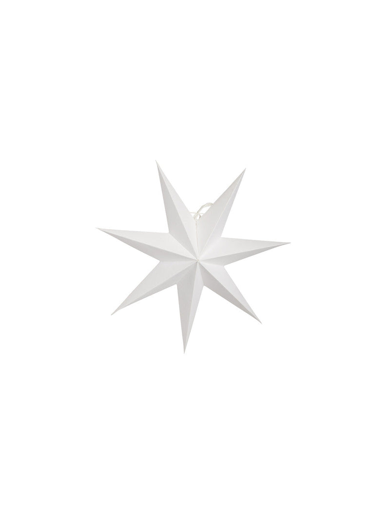 Greta pappersstjärna - Vit 44 cm